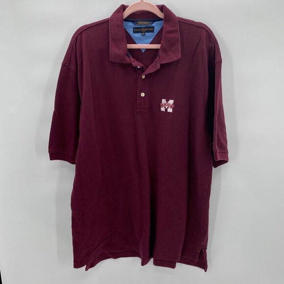 Tommy Hilfiger Mississippi State Maroon Polo Shirt Men’s Size XXL - Picture 1 of 7